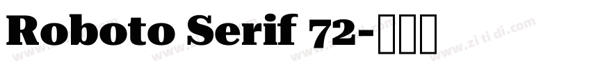 Roboto Serif 72字体转换